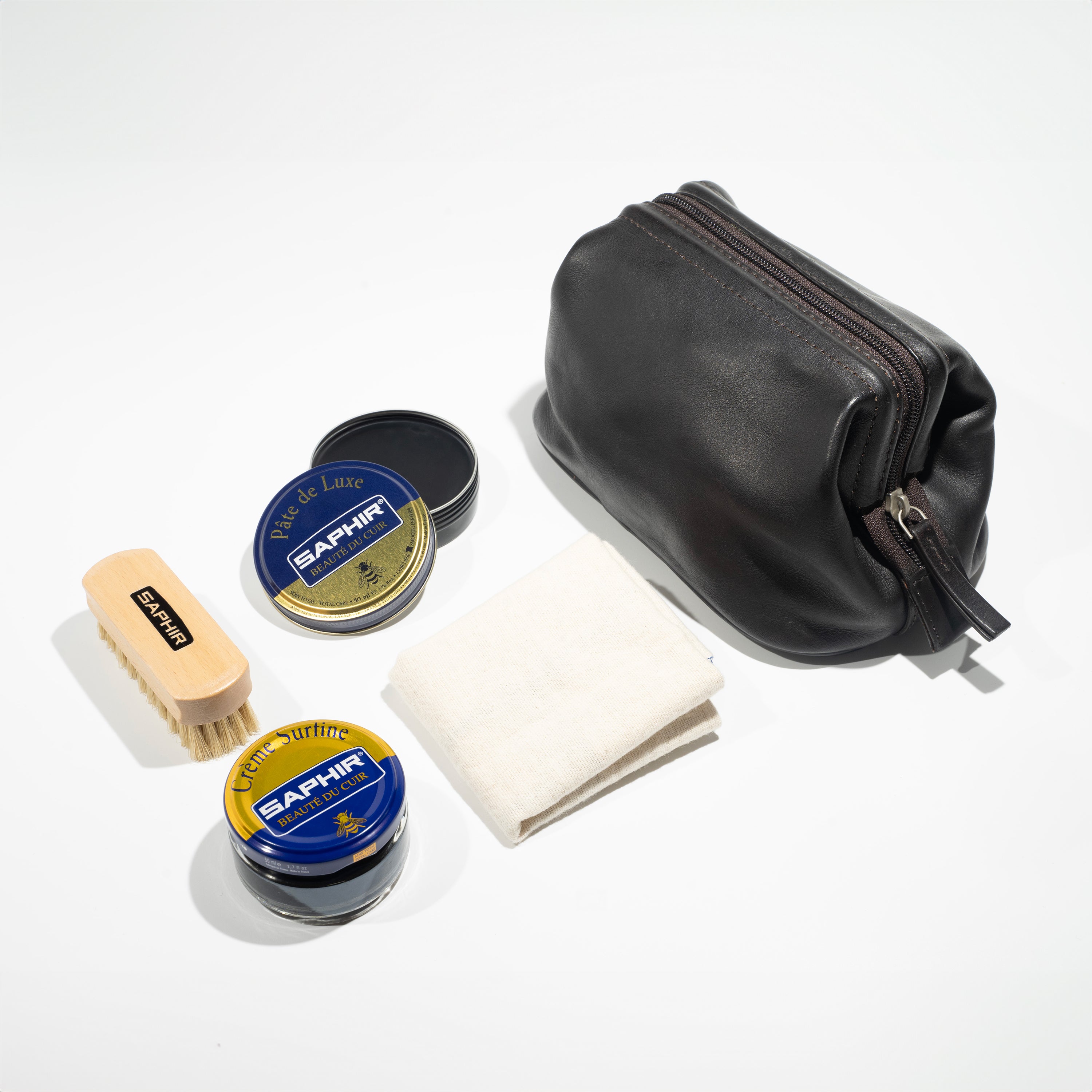 Leather Kit - Black Polish & Cream