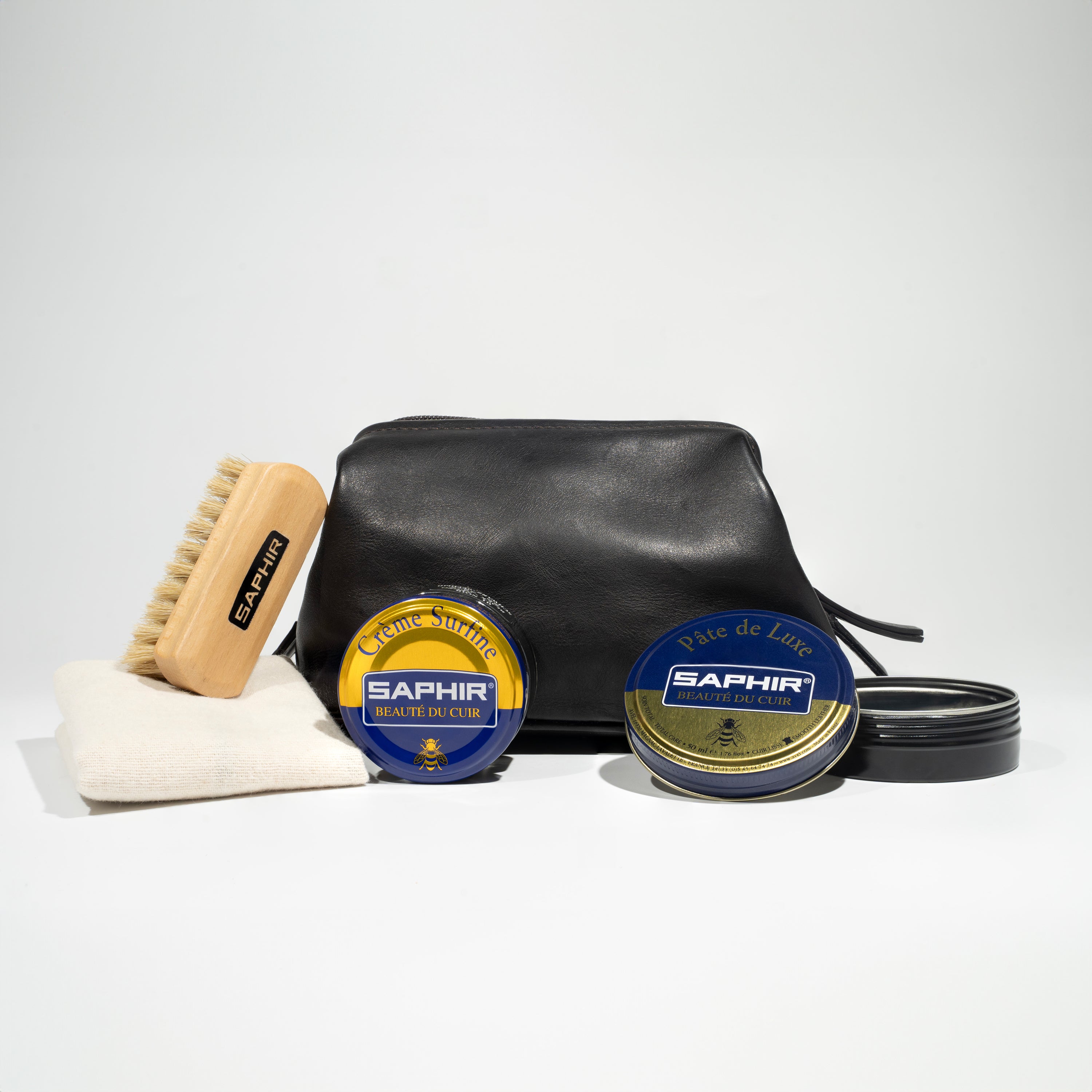 Leather Kit - Black Polish & Cream