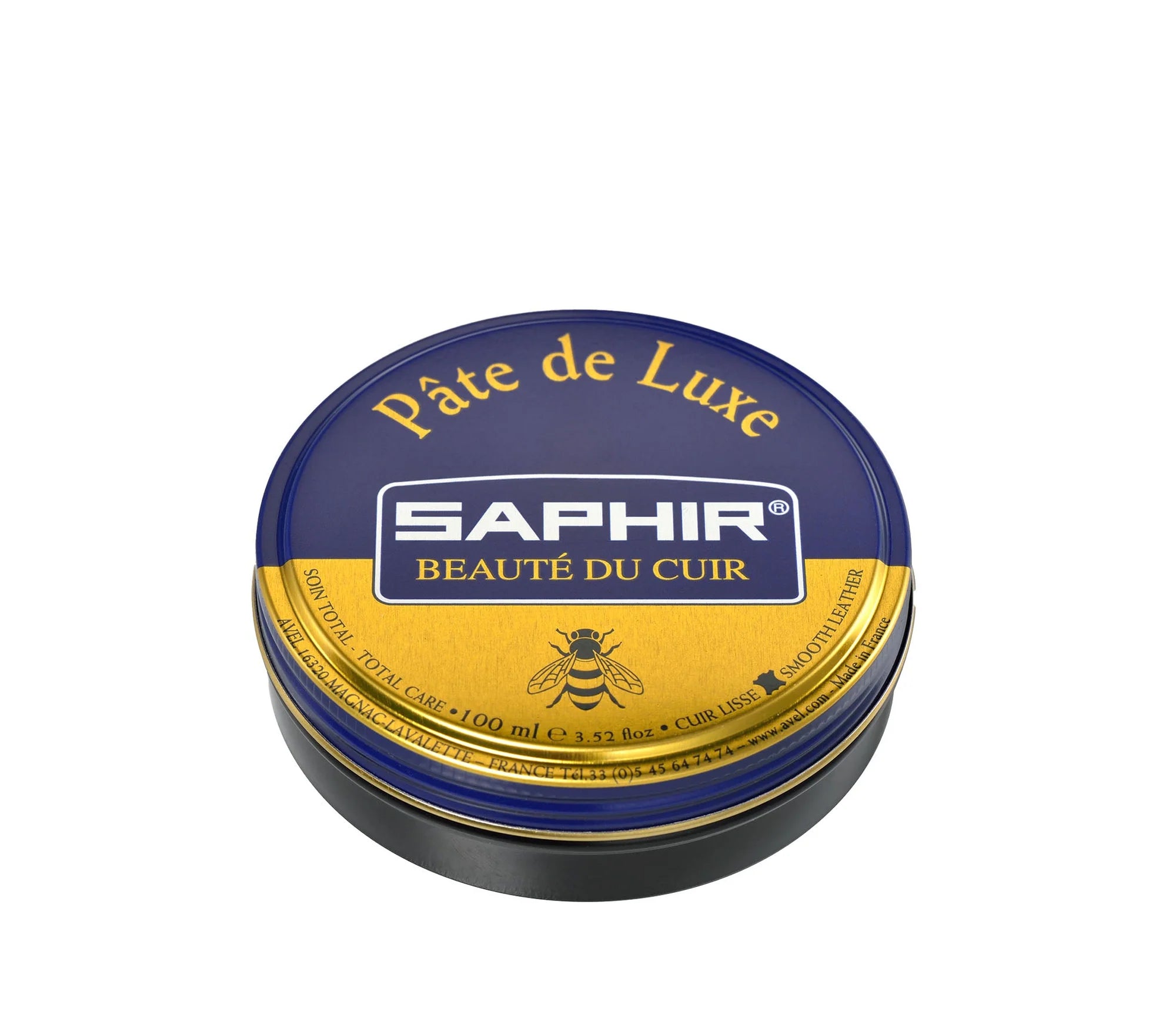 SAPHIR BEAUTE DU CUIR - BROWN LEATHER KIT - BLACK POLISH & CREAM